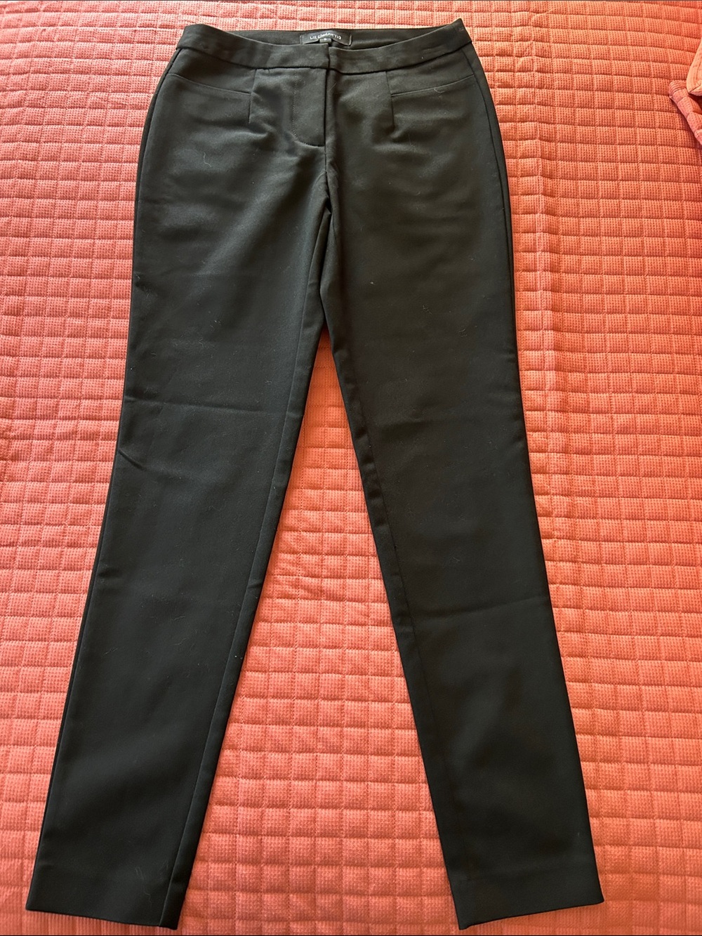 Liz Claiborne Black Straight-Leg Dress Pants